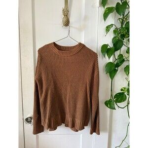 SO women’s size X – large brown, waffle knit sweater